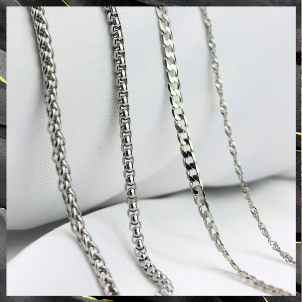 Sweet Heart Chain - Silver 18”