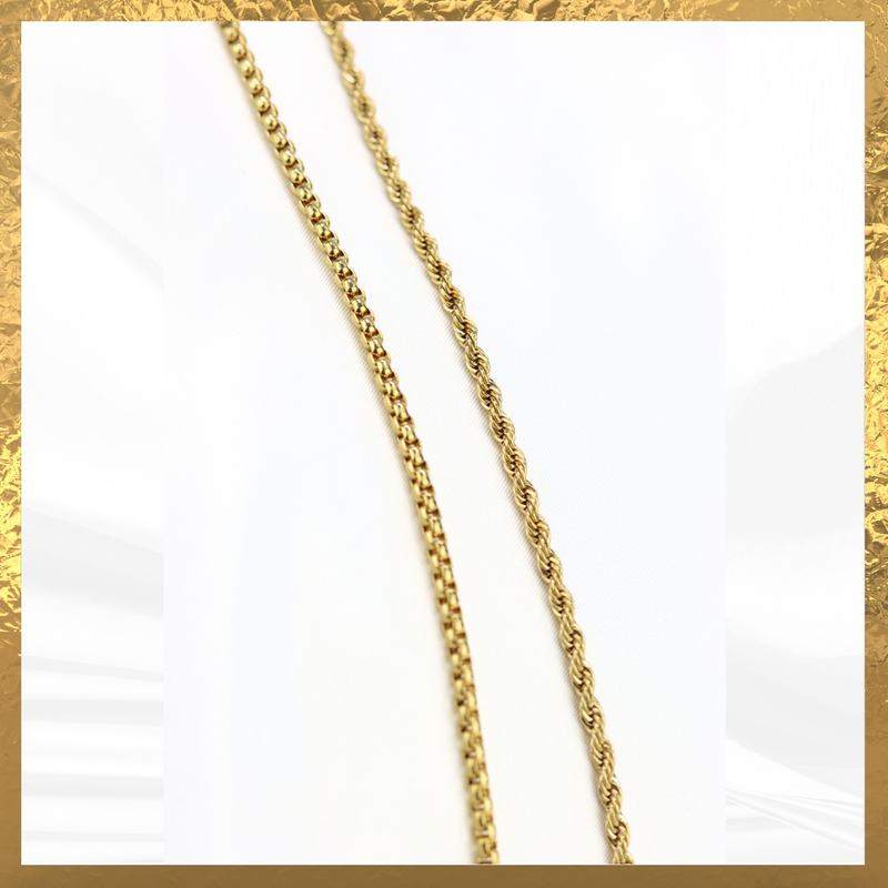 Rolle chain - Gold 3mm 24”