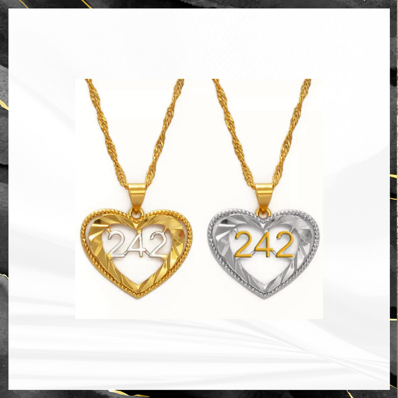 242 Love Necklace Charm