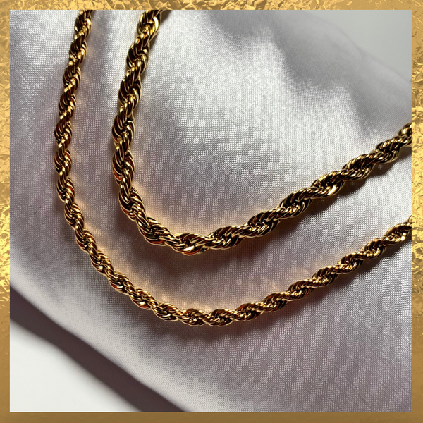 Rolle chain- Gold 3mm 18”